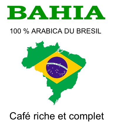 Caf� vert : Br�sil BAHIA (non torr�fi�)